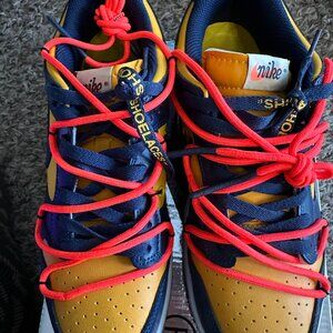 GENTLY USED Off-White x Nike Dunk Low 'University Gold'